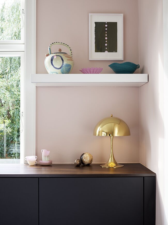 Panthella 320 Lampe de Table, blanche