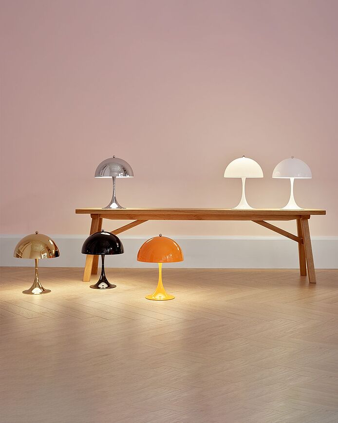 Panthella Mini Stolna Lampa bijela