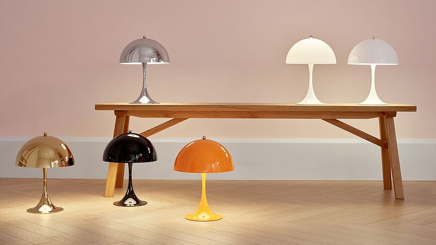 Panthella Mini Lampe de Table, blanche