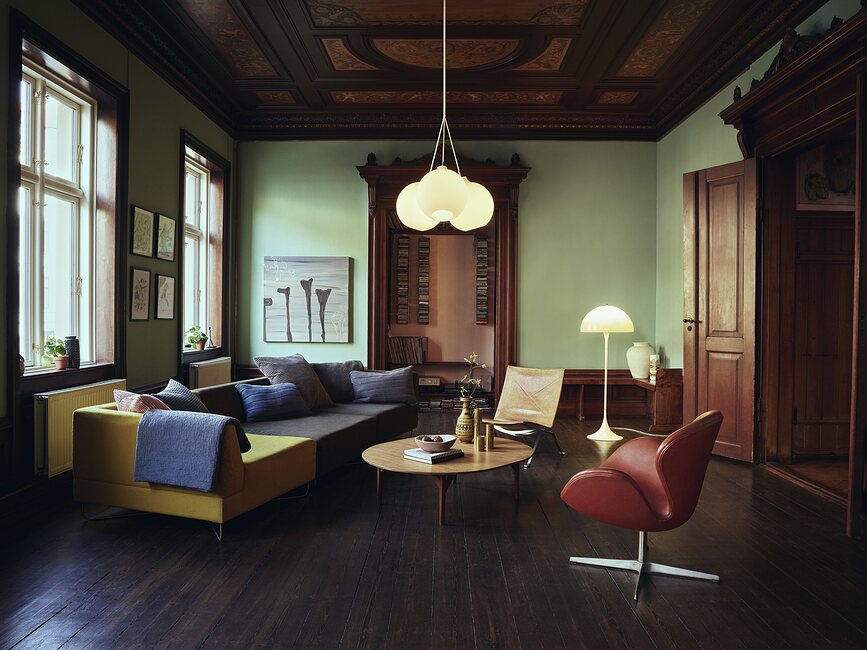 Panthella Podna Lampa bijela