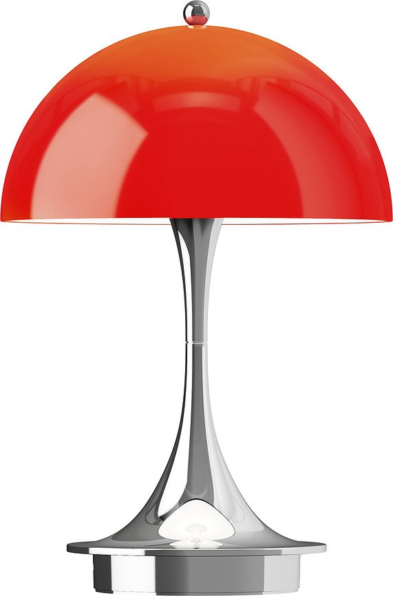 Panthella Sladdlös Bordslampa 160 v3, röd