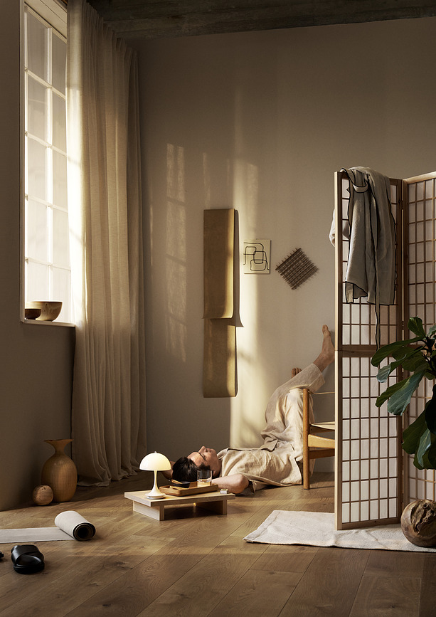 Panthella v3 Lampe portable, beige