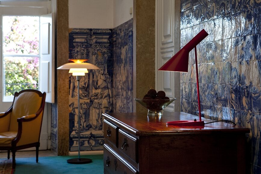 PH 80 Lampadaire, chromé