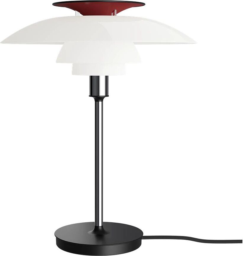 PH 80 Lampe de Table, finition ambre et chrome