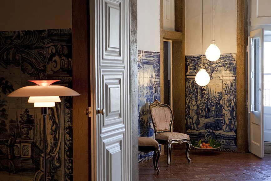 PH 80 Lampa podna kromirana