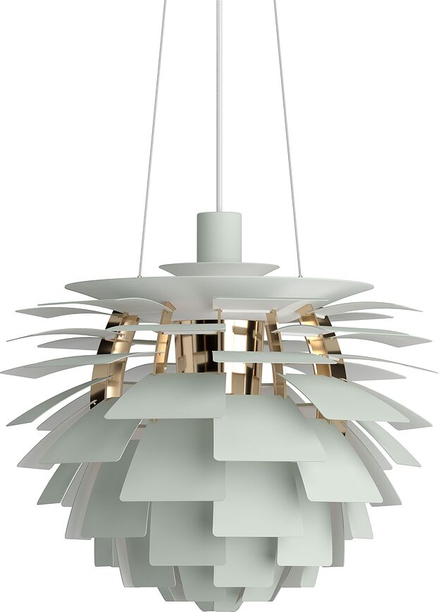 PH Artichoke Suspension 48 cm, sauge, laiton