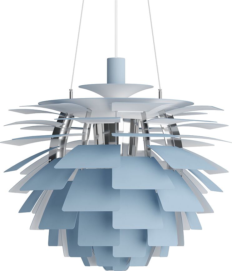 PH Artichoke Suspension 60 cm, bleue, chromée