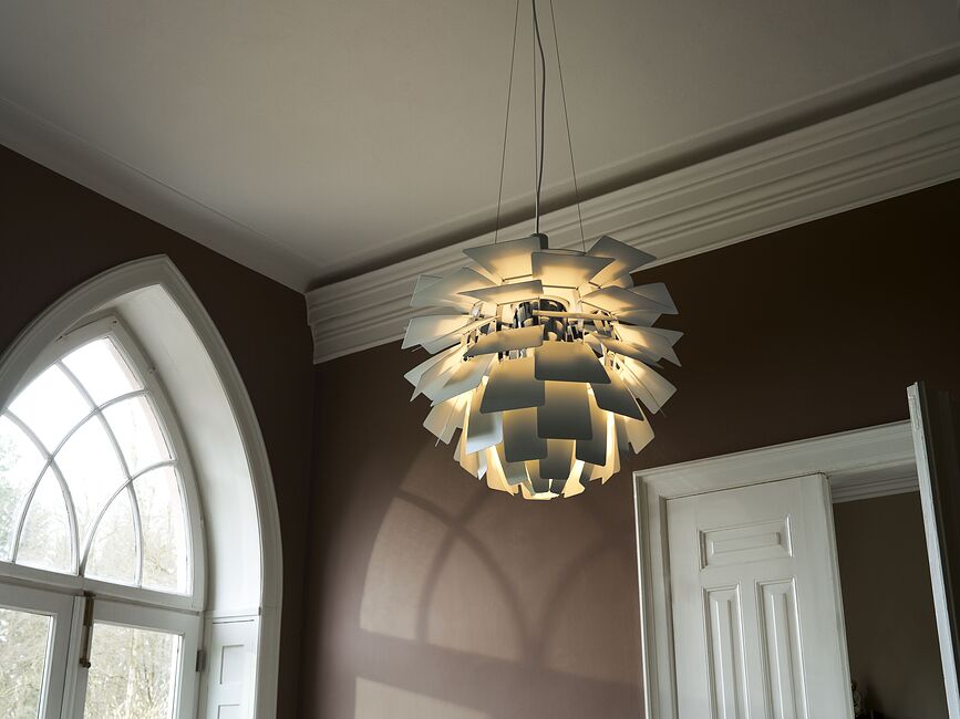 PH Artichoke Viseća Lampa 60 cm bijela mjed