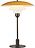 PH Επιτραπέζιο Φωτιστικό, 33 cm, κίτρινο