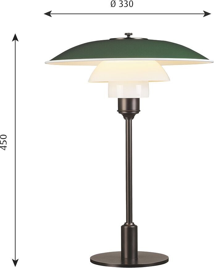 PH Lampe de Table 33 cm, jaune