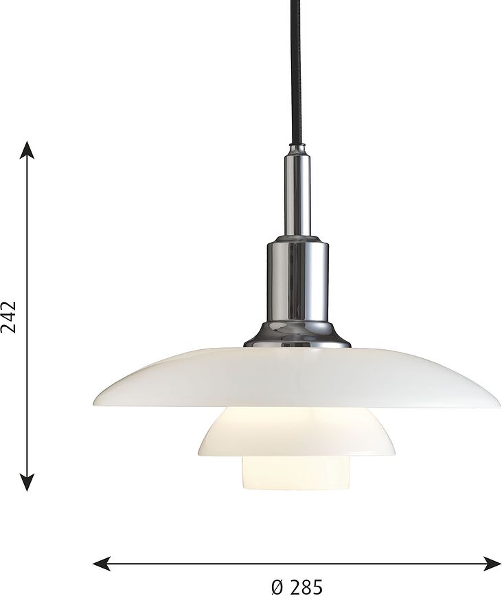 PH Lampa viseća 28,5 cm krom