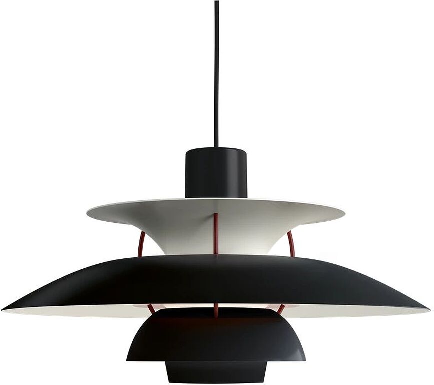 PH Viseća Lampa 50 cm crno-bordo