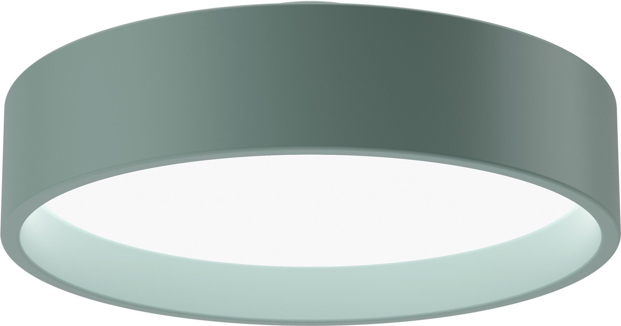 Plafon Circle Surface LED 3000K 26,7 cm zgaszona zieleń