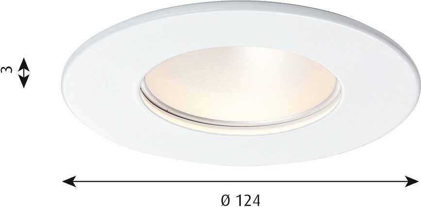 Plafón LED Basic Mini, 12,4 cm, 4000K, luz neutra, regulable DALI