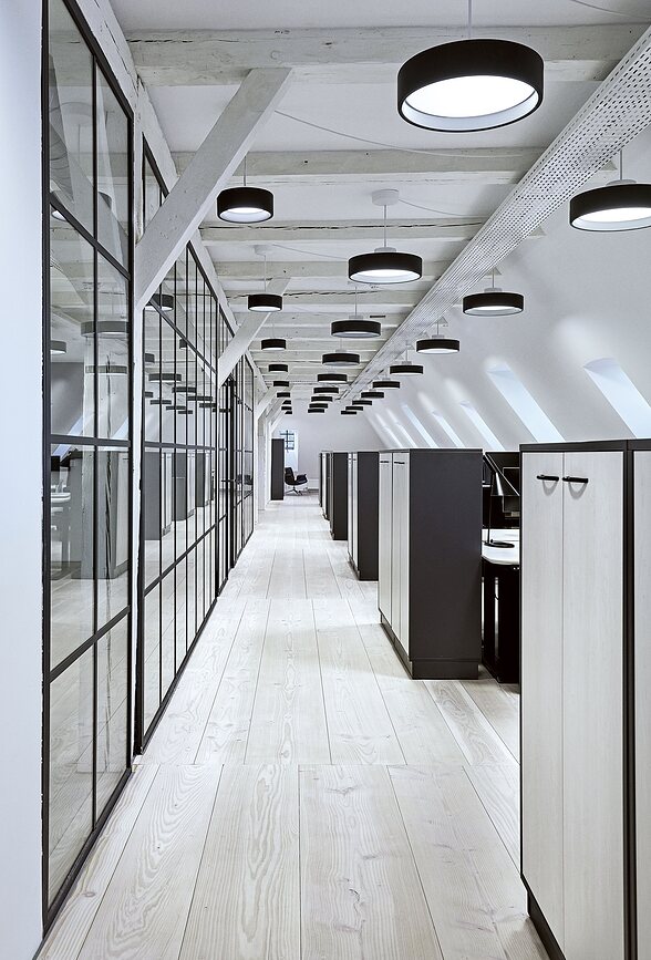 Circle Surface LED Plafon, 26,7 cm, prozoren bel