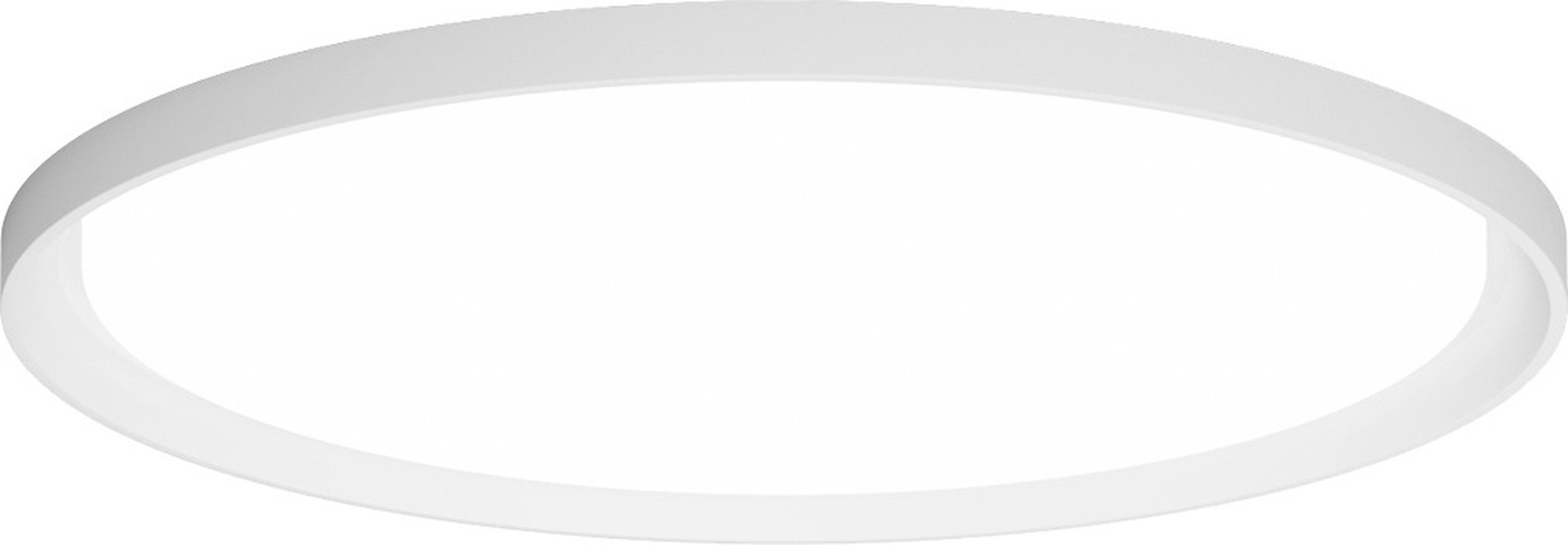 Plafon Slim Round Recessed LED 3000K 25 cm biały z dyfuzorem pryzmatycznym sterowanie oświetleniem Dali