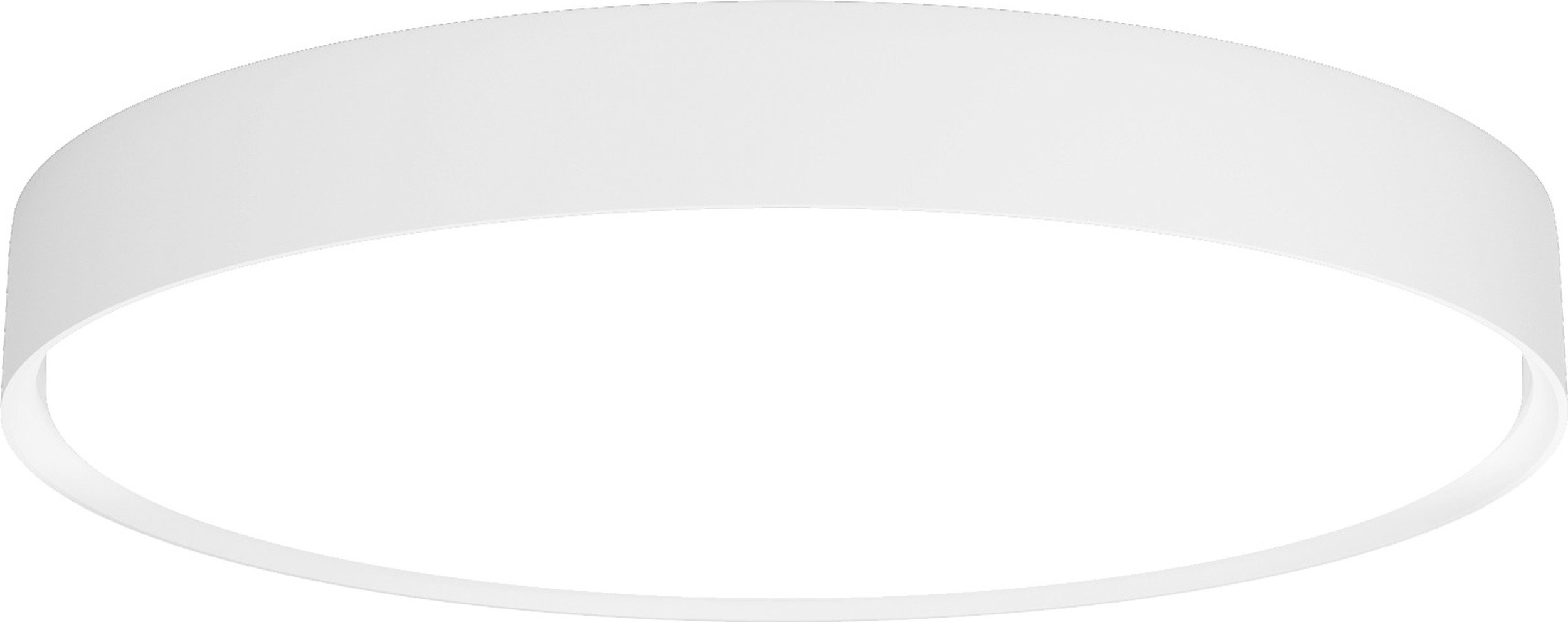 Plafon Slim Round Surface LED 3000K HO 44 cm biały z dyfuzorem pryzmatycznym sterowanie oświetleniem Dali