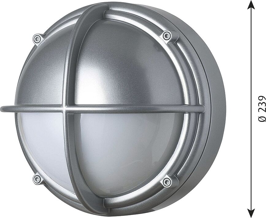 Skot Half Stenska svetilka z aluminijastim okvirjem, LED 4000K, opal