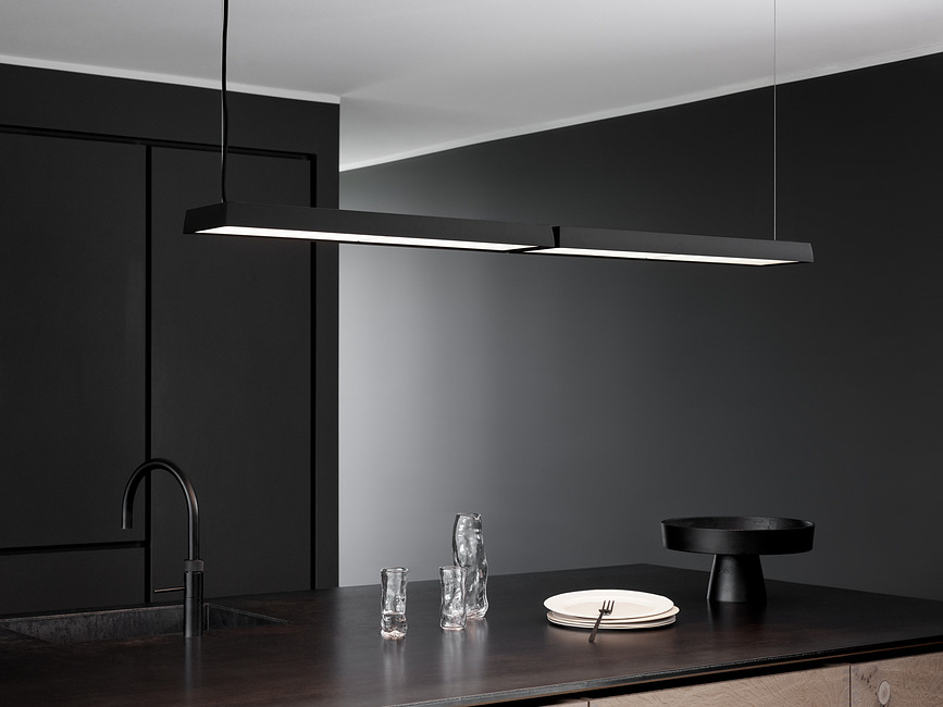 KA HO Slim Box Suspended Viseća Lampa LED bijela s mikroprizmatičnim difuzorom Bluetooth upravljanje