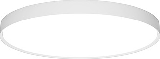Slim Round Semi Recessed LED Plafoon 68 cm opaalse hajutiga