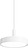 Slim Round Suspended LED KA Viseća Lampa s opal difuzorom s Dali upravljanjem 25 cm bijela