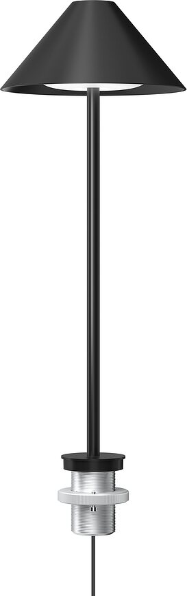 Sodo lempa Bysted LED 2700K su pagrindo tvirtinimu ir adapteriu L