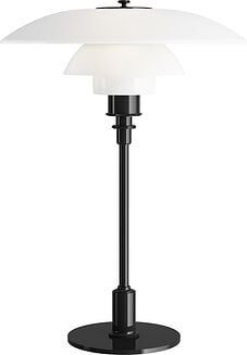 Stolná lampa PH so skleneným tienidlom 33 cm čierna