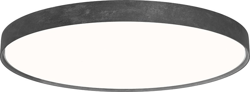 Stropné svietidlo Slim Round Semi Recessed LED 3000K s opálovým difúzorom ovládanie osvetlenia Dali 68 cm hliník