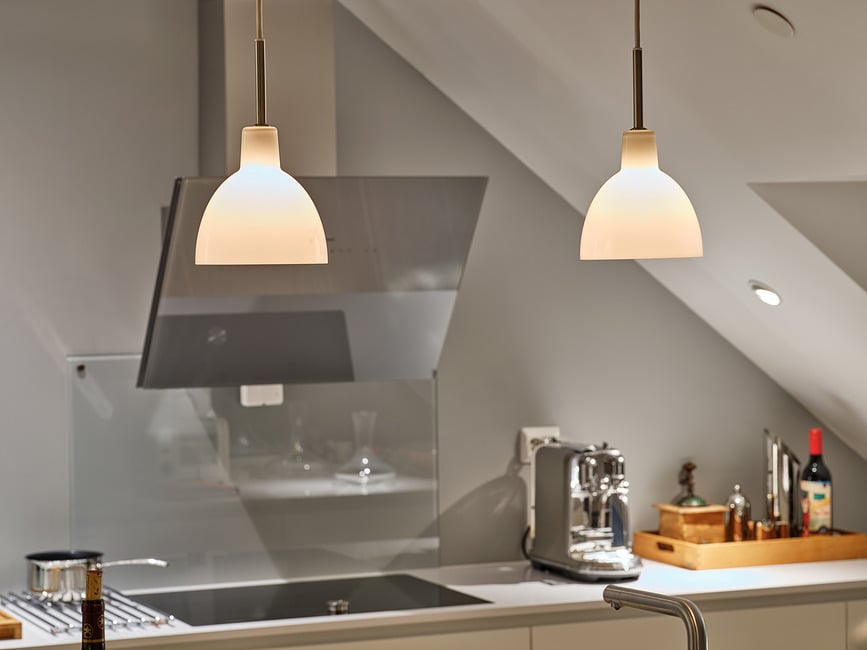 Toldbod Lampa viseća 22 cm staklena bijela