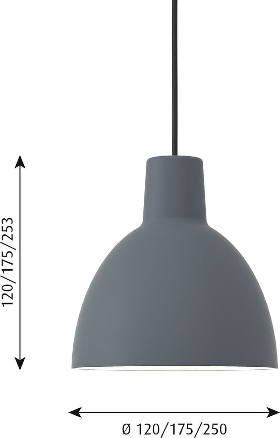 Toldbod Lampa viseća 25 cm plavosiva