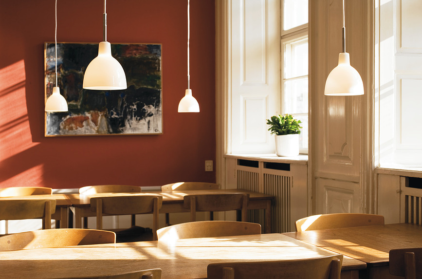 Toldbod Suspension 22 cm, blanche, en verre