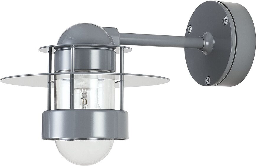 Wandlamp Albertslund kort grijs extern
