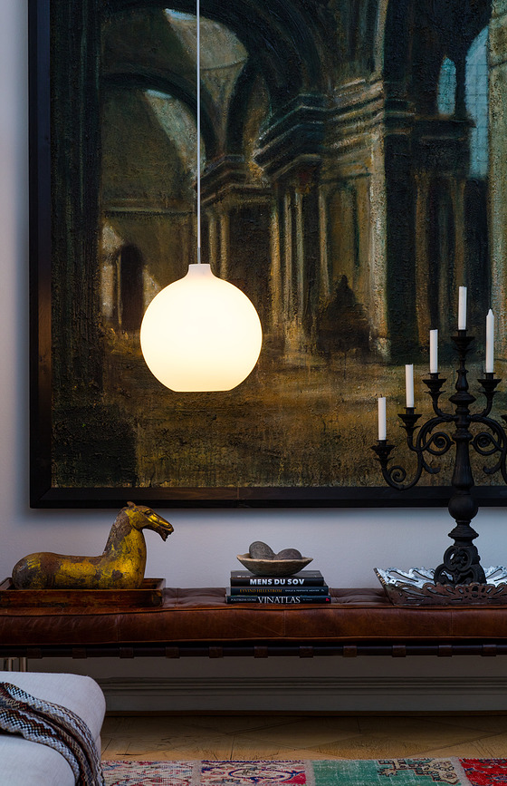 Wohlert Viseća Lampa LED 40 cm staklena s Bluetooth upravljanjem svjetlom