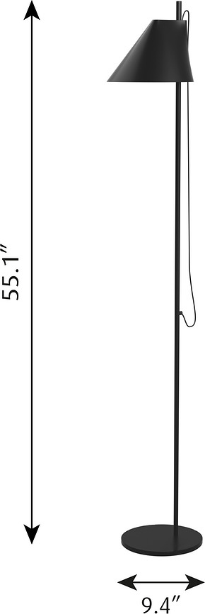 Yuh Φωτιστικό Δαπέδου LED, 2700K, λευκό, μπρούτζος