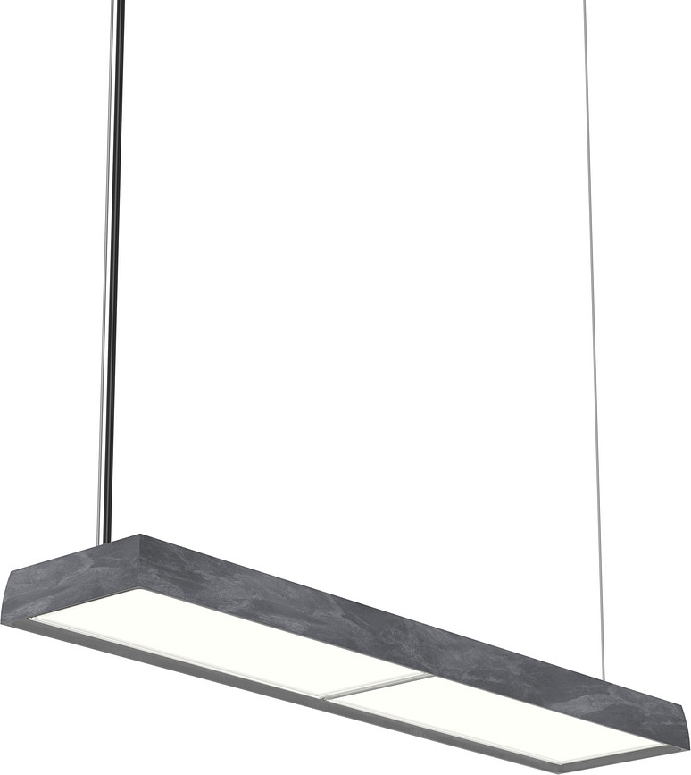 Závesná lampa Slim Box Suspended LED 3000K s mikroprismatickým difúzorom ovládanie osvetlenia cez Bluetooth hliník