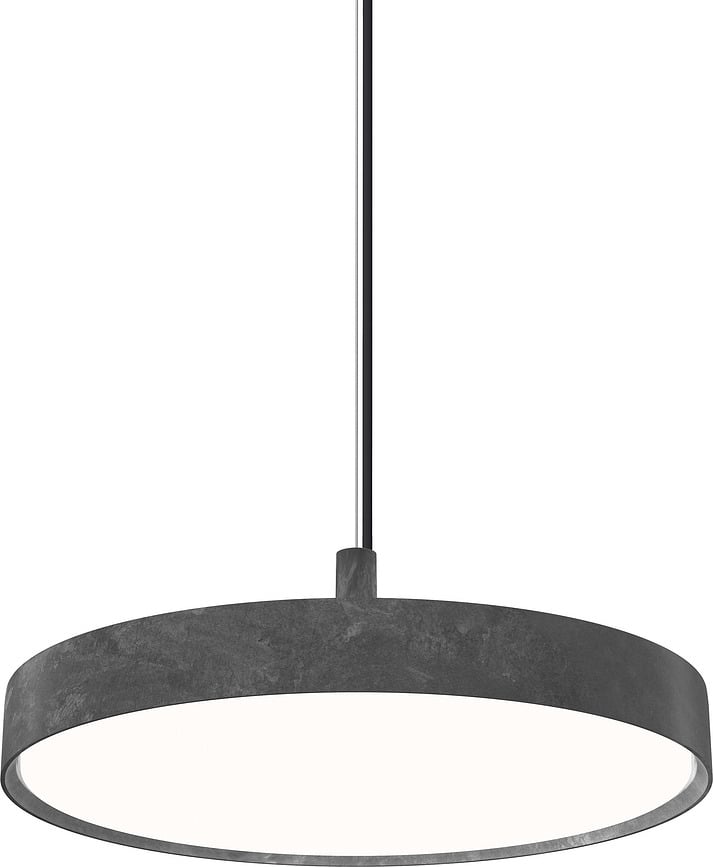 Závesná lampa Slim Round Suspended 3000K s opálovým difúzorom ovládanie osvetlenia Dali 44 cm hliník