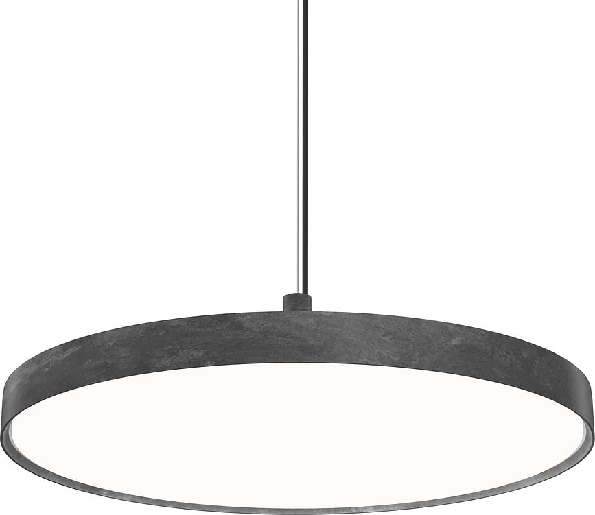 Závesná lampa Slim Round Suspended LED 3000K s opálovým difúzorom ovládanie osvetlenia Dali 68 cm hliník