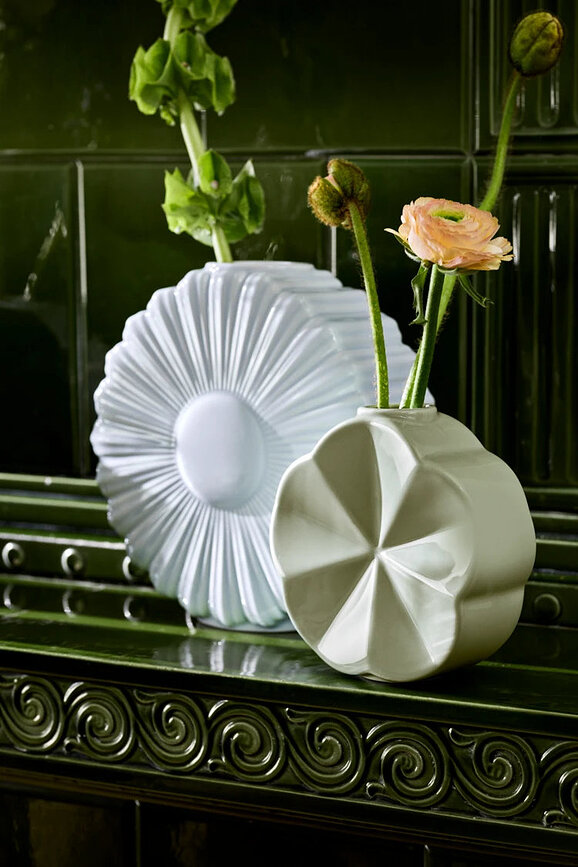 Βάζο Flower Morning 14 cm, πράσινο