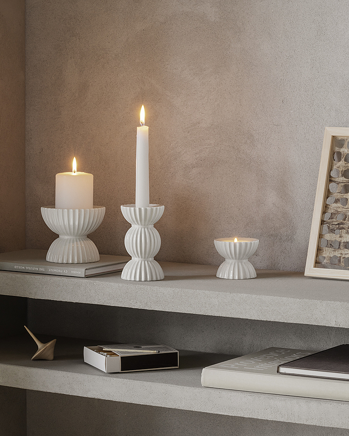 Candelabro para vela clásica Lyngby Tura, 14 cm