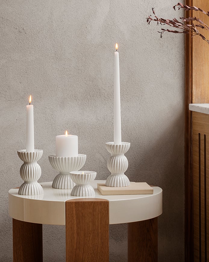 Candelabro para vela clásica Lyngby Tura, 14 cm