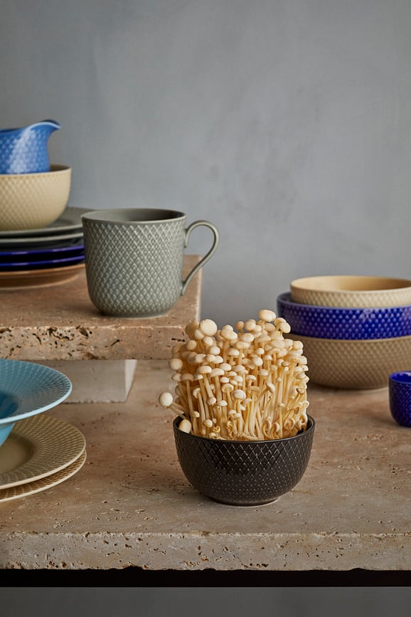 Cuenco Rhombe Earth, 11 cm, negro