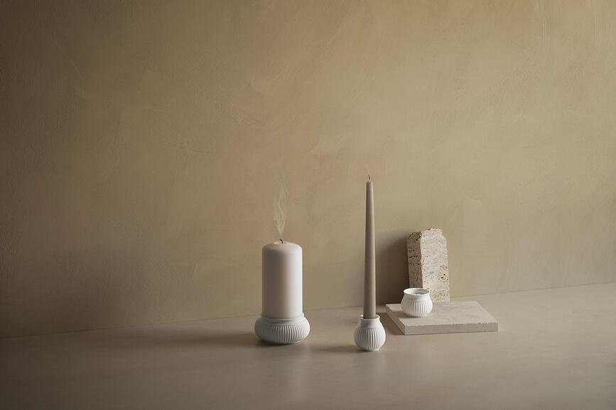 Curve Photophore pour bougie chauffe-plat