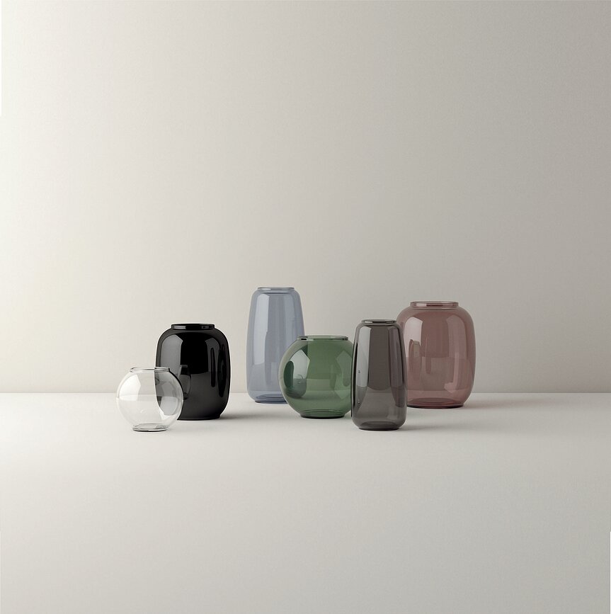 Form Vase 140/1, transparent