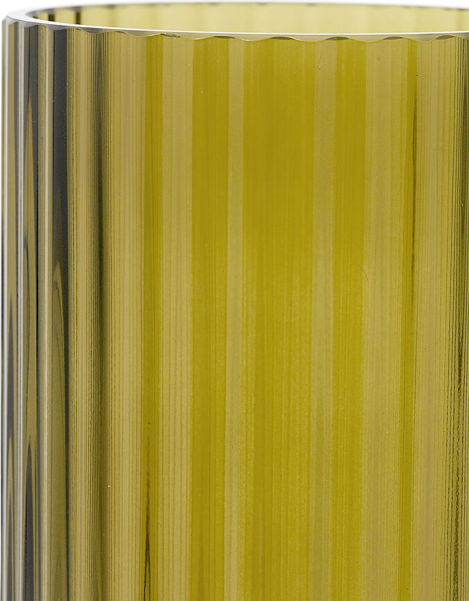 Jarrón de cristal Lyngby, 15,5 cm, color oliva