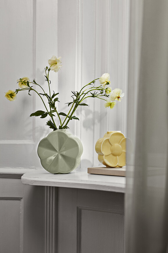 Jarrón Flower Buttercup 11,5 cm, beige