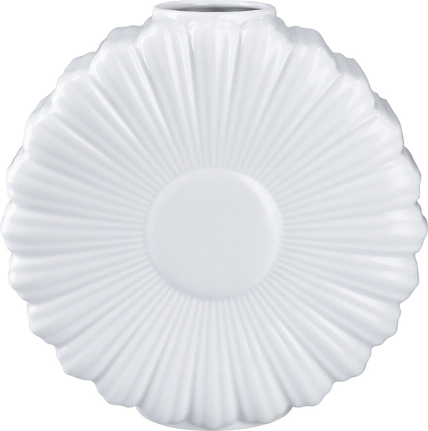 Jarrón Flower Daisy 21 cm, blanco