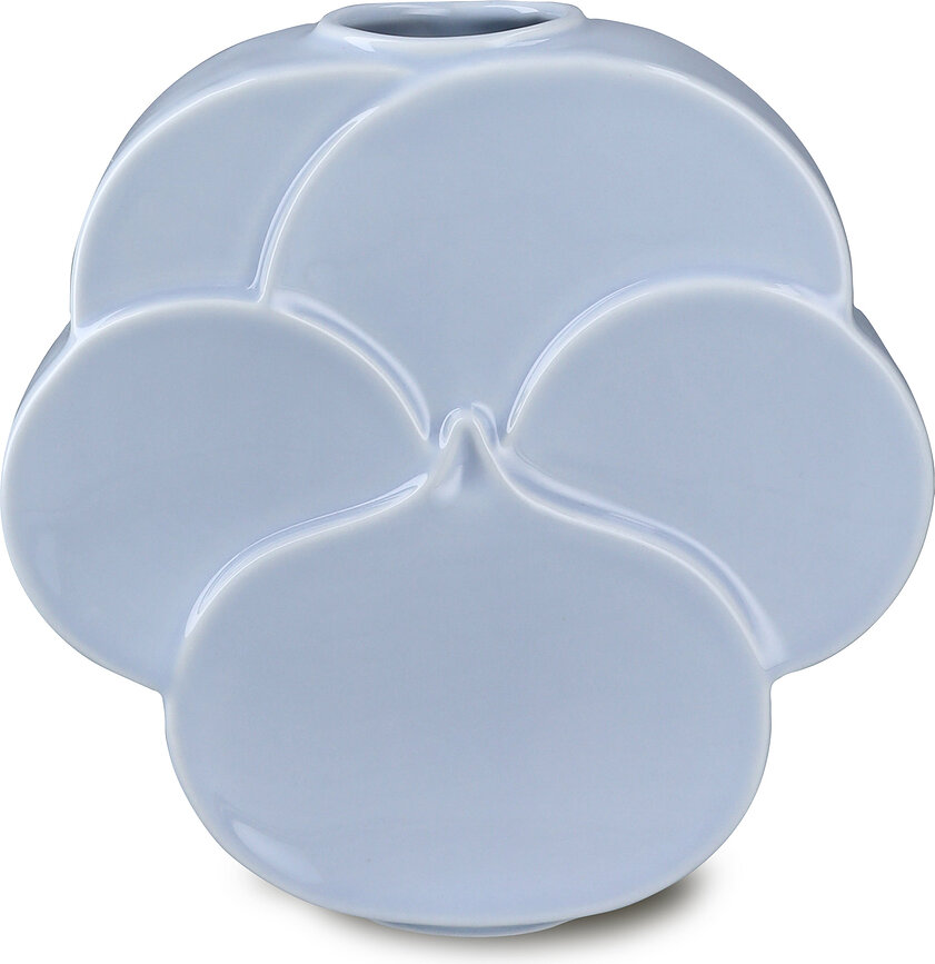 Jarrón Flower Pansy 17 cm, azul