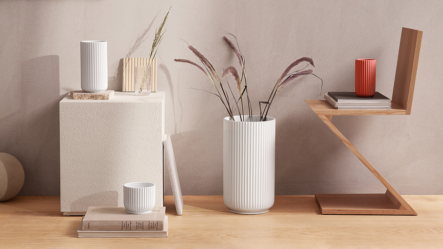 Jarrón Lyngby, 15,5 cm, rojo