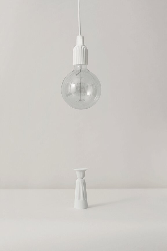 Lámpara Colgante LP Fitting, 230V, blanca