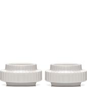 Lyngby Candleholders round 2 pcs